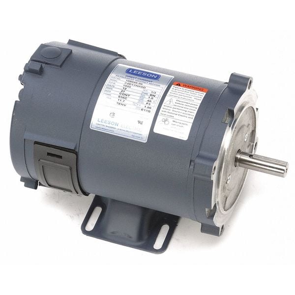 Leeson DC Permanent Motor, 27.0A, 1/3 HP 108046.00 Zoro