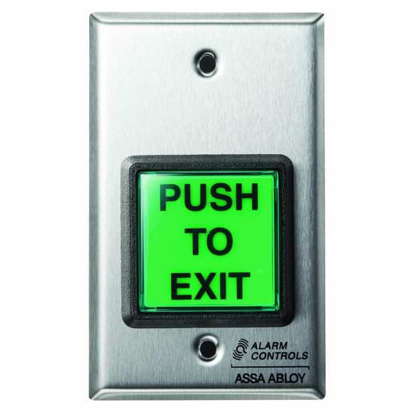 Alarm Controls Push Button,5 in. H,w/Face Plate (TS2) Zoro