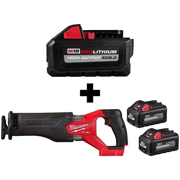 Milwaukee Tool M18 XC8.0 Batt, M18 SAWZAL, XC6.0 Batt 48111880, 2821