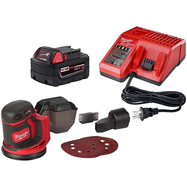 Milwaukee Tool Cordless M18 Random Orbit Sander, 18V, Includes Battery
