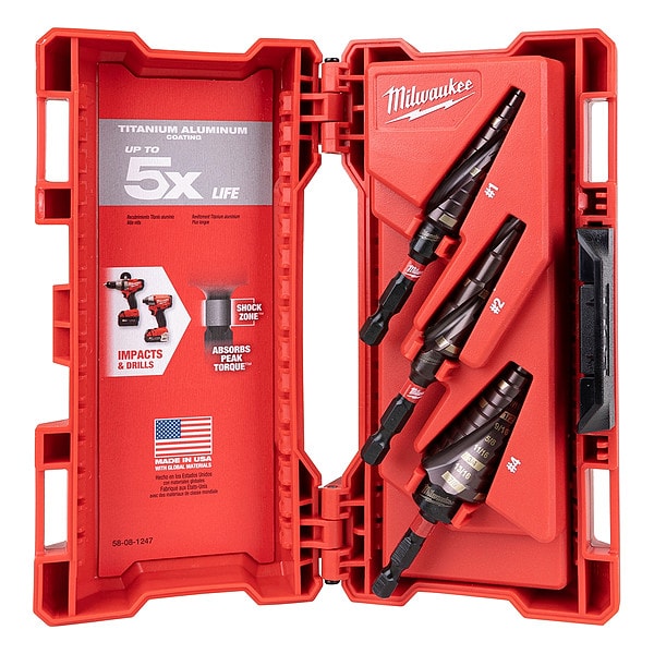 Milwaukee Tool SHOCKWAVE Impact Duty 3-Piece Electrical Kit, No. 1, No. 4, No. 9 48-89-9257