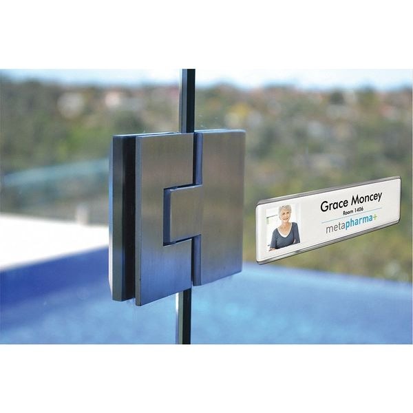 The Mighty Badge Insert, 2" x 8" Inserts, Blank Legend, PK5 906496 Zoro