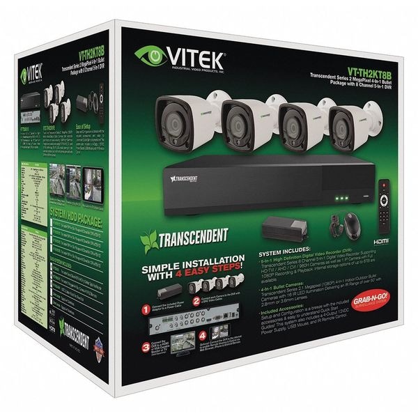 Vitek Digital Video Recorder Kit, Fixed Type VT-TH2KT84TB-2 - main