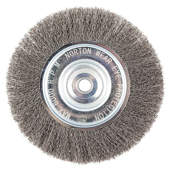 Zoro Select Wire Wheel Brush, Crimped, Carbon Steel 66252839089 Zoro