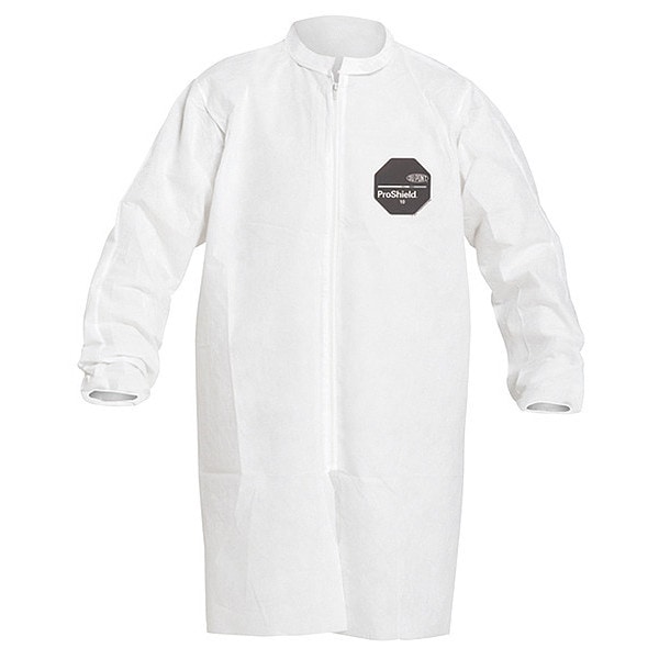 Dupont Disposable Lab Coat, 4XL, White, PK30 PB271SWH4X003000 Zoro