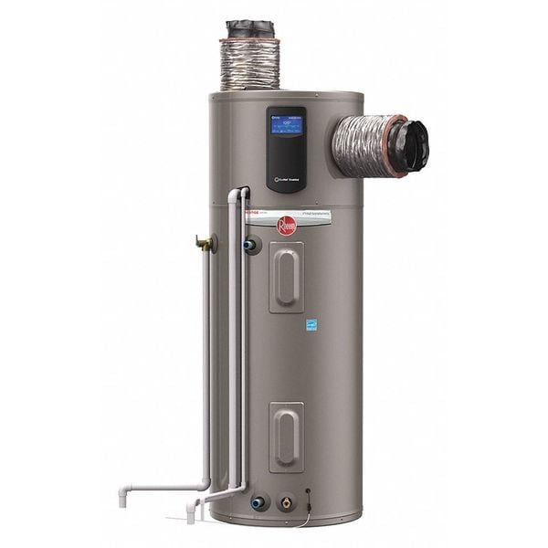 Rheem 50 gal., Commercial Electric Water Heater, 208/240 VAC, 1 Phase HPLD50  | Zoro