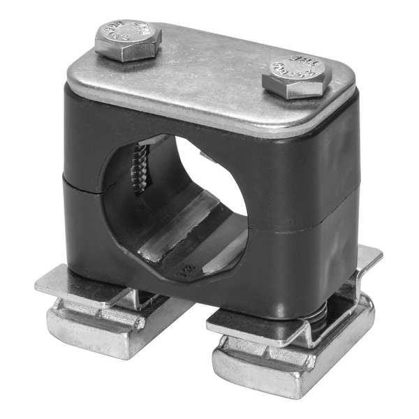 Stauff Tube Clamp, 1.75in H, 316 SS, Size 63/64in CRA-325-ACT-DP-AS-U-W5-K-642012