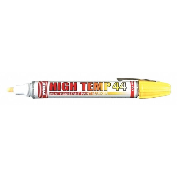 Dykem Permanent High Temp Paint Marker, Medium Tip, Yellow Color Family