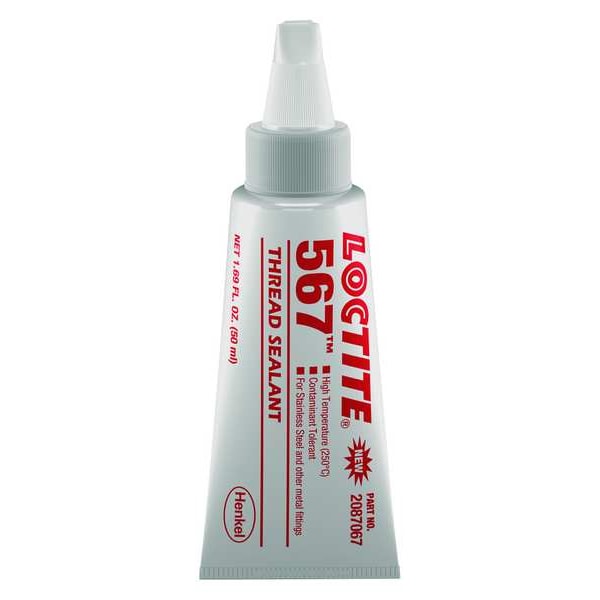 Loctite Pipe Thread Sealant 1.7 fl oz, Tube, 567, Off-White, Paste