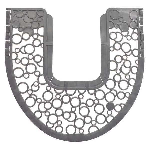 Tough Guy Gray Toilet Floor Mat 1829/64" W x 203/8" L, 111/16