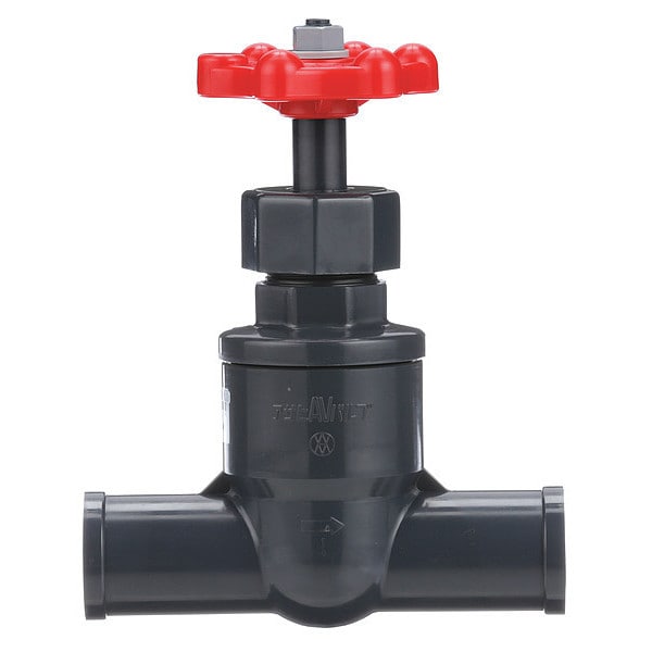 Asahi Globe Valve, PVC, 3/4" Pipe Size, FKM Seal 1280007 Zoro