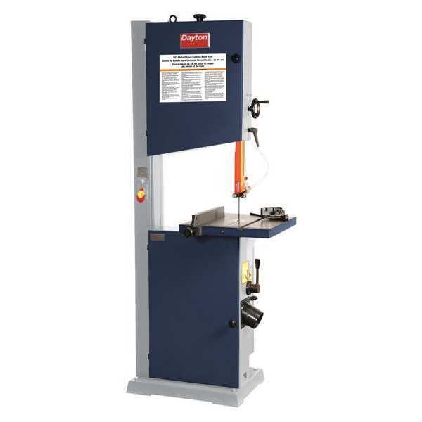 Dayton Band Saw, 12" x 17-3/4" Rectangle, 12" Round, 10 in Square, 120/240V AC V, 1.5 hp HP 49G989