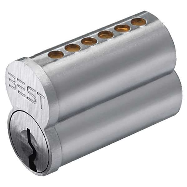 Best Interchangeable Core, Satin Chromium Plated, Keyway Type E