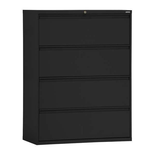 Sandusky Lf8f364 09 563 37 36 W 4 Drawer File Cabinet Black Zoro Com