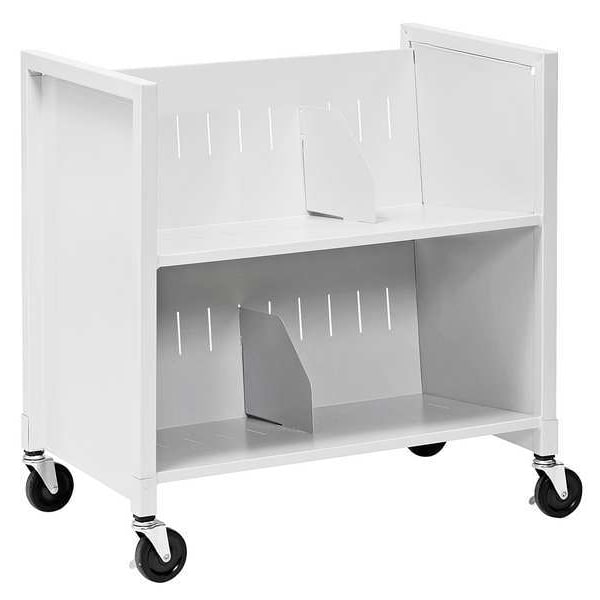 Buddy Products Medical Cart, Nonlocking, Steel, Silver 5421-32