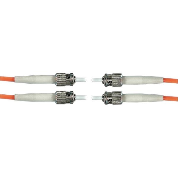 Hubbell Premise Wiring Fiber Optic Patch Cord, Orange, 6.56 ft. DFPCSTSTC2MM