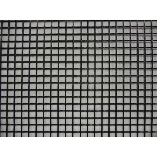 Wire Mesh, 4 ft W, 48 in L, 0. 063 in Wire Dia, Black