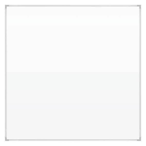 BestRite 48"x48" Porcelain Whiteboard, Silver Frame 2029D25