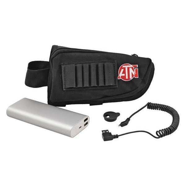 Atn Battery Pack, w/Adj. Buttstock Pouch, Blk 658175112273