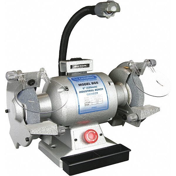 Linishall Bench Grinder, 6 In., 3450 rpm, AlO, 120V BG6 Zoro