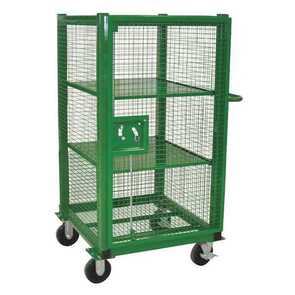 Sumner Wire Security Cart with Removable Shelves, 1,500 lb Capacity, 31 ...