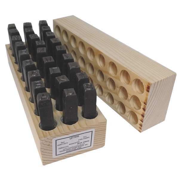 Young Bros Stamp Works Steel Stamps Set, 2-1/2