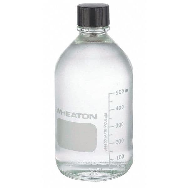 あおいページ Wheaton Media Bottle, 500mL, 188mm H, PK24 219819 | Zoro
