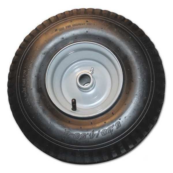 Miller Electric Never Flat Tire, Rubber, 14-1/2