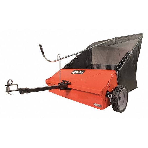 Agri-Fab Tow Lawn Sweeper, 44 in Working Width, 25 cu ft Hopper Capacity, Polyester Hopper Material 45-0492