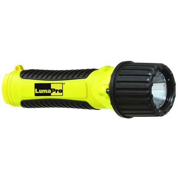 Lumapro 49XX81 33.93 Yellow LED Handheld Flashlight, Alkaline AA