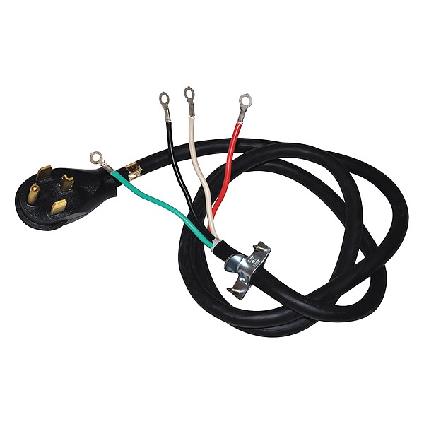 Whirlpool Four Wire 30Amp Dryer Power Cord, 4 Ft PT400L Zoro