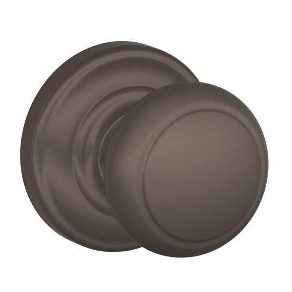 Schlage Oil Rubbed Bronze Dummy Knob Lockset, Andover/Andover F170 AND