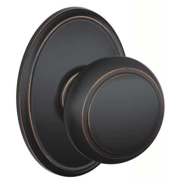 Schlage Antique Bronze Passage Knob Lockset, Andover/Wakefield F10 AND