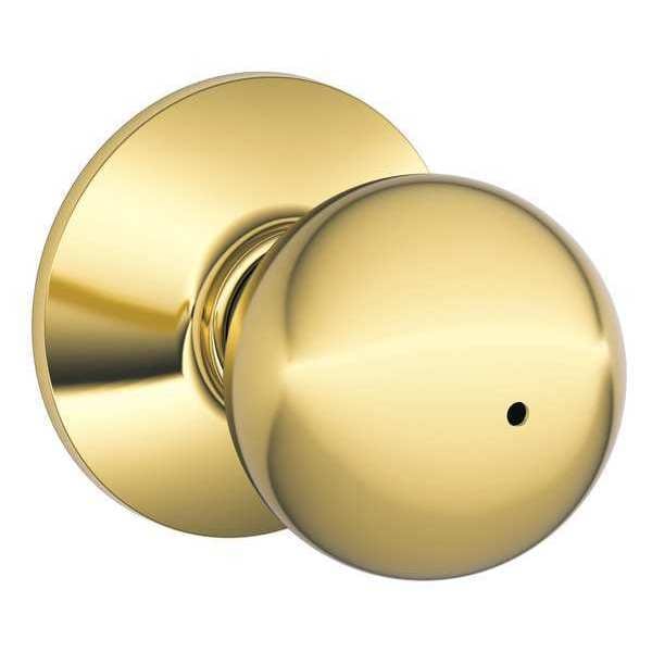 Schlage Knob Lockset, Mechanical, Privacy, Grd. 2 F40 ORB 605 Zoro