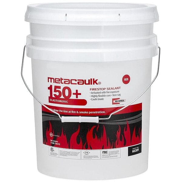 Metacaulk Fire Barrier Sealant, Pail, 5 gal. 66389 Zoro