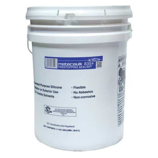 Metacaulk Fire Barrier Sealant, Pail, Gray, 5 gal. 66019 Zoro