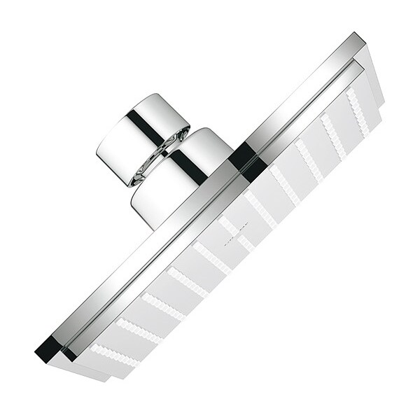 Grohe Shower Head, Chrome, Wall 27705000 Zoro