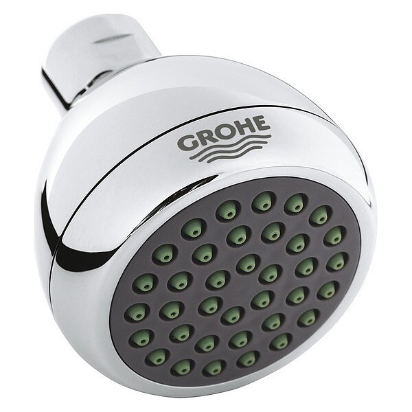 Grohe Shower Head, Chrome, Wall 2834200E Zoro