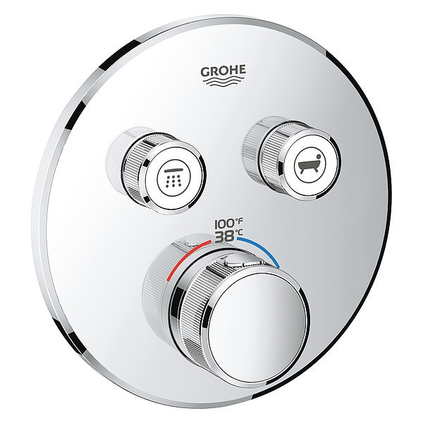 Grohe Dual Function Thermostatic Trim 29137000 Zoro