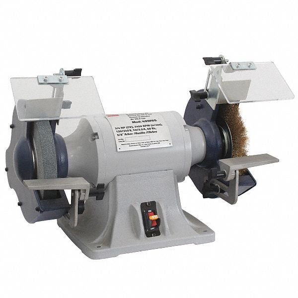 Dayton Bench Grinder, 8 in Max. Wheel Dia, 36 Grinding Wheel