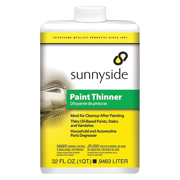 Sunnyside Paint Thinner, 1/4 gal., Solvent Base 30432 Zoro