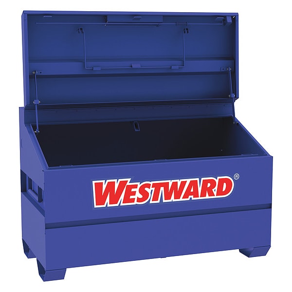 Westward WESTWARD Slope-Lid Jobsite Box, Blue, 31 cu ft, 60