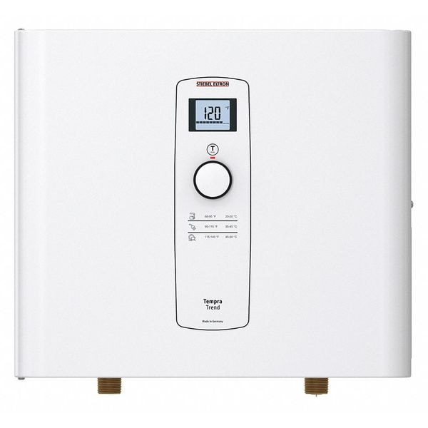 Stiebel Eltron Tankless Water Heater, 12000W, 6/2 AWG, Depth: 4-5/8" 239213