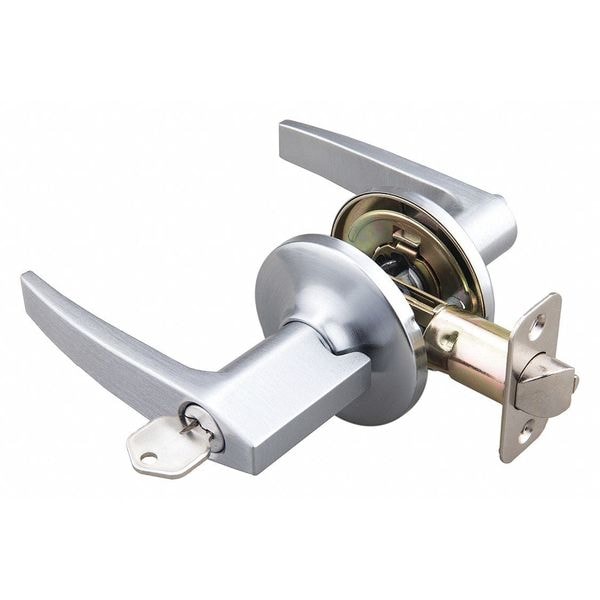 Ez-Flo Eastman Door Lever Lockset, Mechanical, Entrance 57846 | Zoro