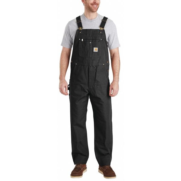 Carhartt Bib Overall ブラック 32 x 32 Carhartt Men's Duck Bib Overall - Black | Gemplers