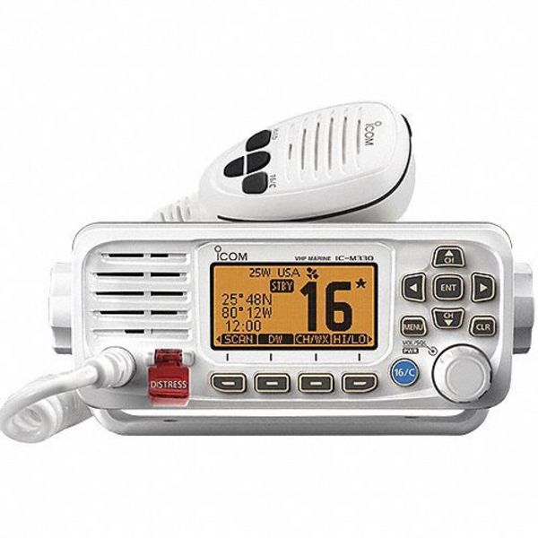 Icom Mobile Two Way Radio, VHF Band, White M330 WHITE