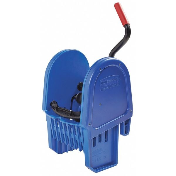 Rubbermaid Commercial 10 to 32 oz WaveBrake(R) Down Press Mop Wringer, Blue, Plastic 2064999