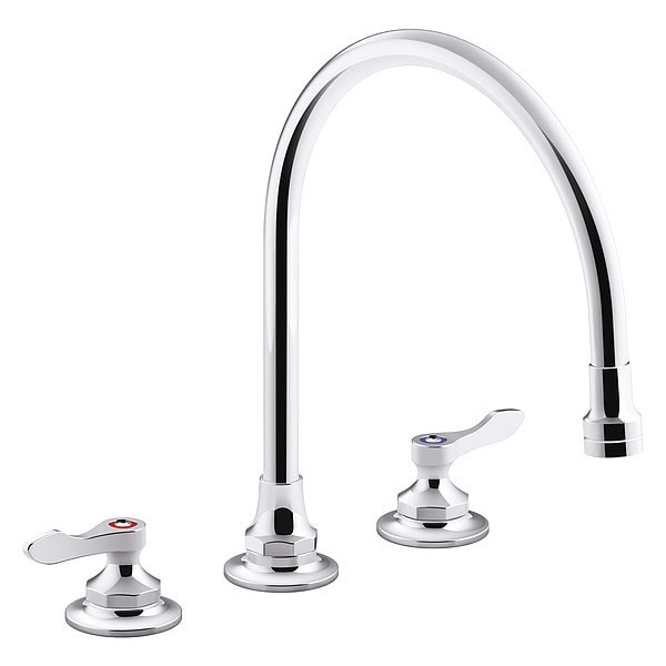 Kohler Manual, 8" Mount, Gooseneck Kitchen Faucet K815T704AHACP Zoro