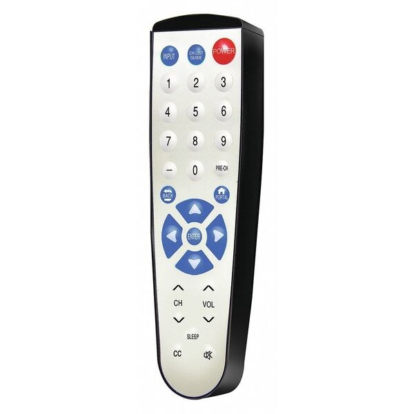 Clean Remote Remote Control, Universal, Plastic, Wht/Blk CR4 Zoro