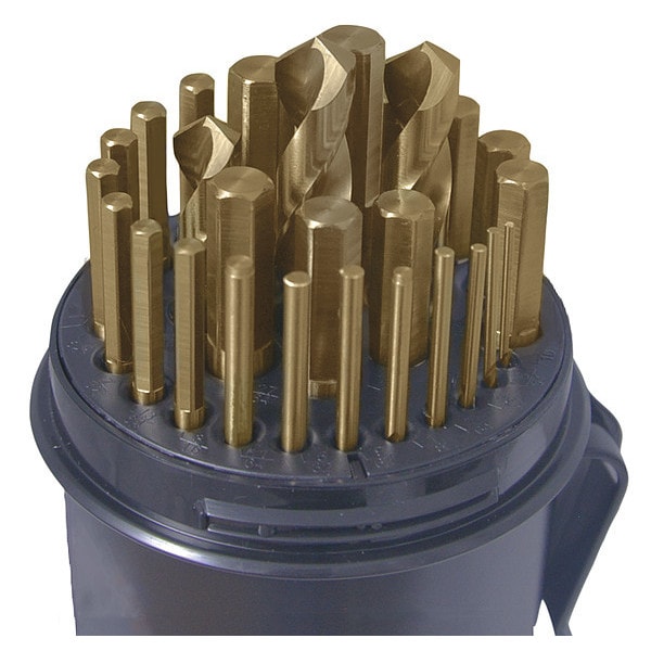 Cle-Line 29PC 118 Degree Heavy-Duty Cobalt Hex Shank Jobber